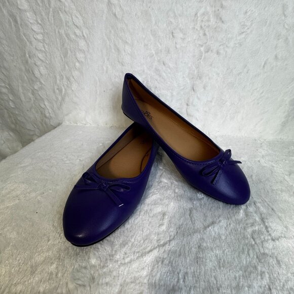 SH18 Shoes Shoes - Shoes8teen Womens Ballerina Ballet Flats Shoes 8500 Navy
